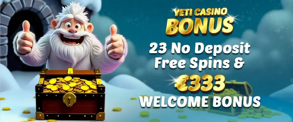 yeti casino bonus